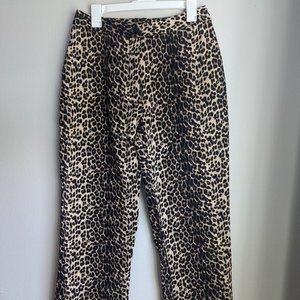 90's Vintage Blues leopard print pants